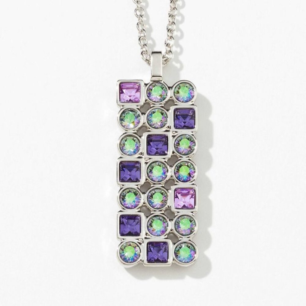 Touchstone Crystal Morse Code Necklace - image 1